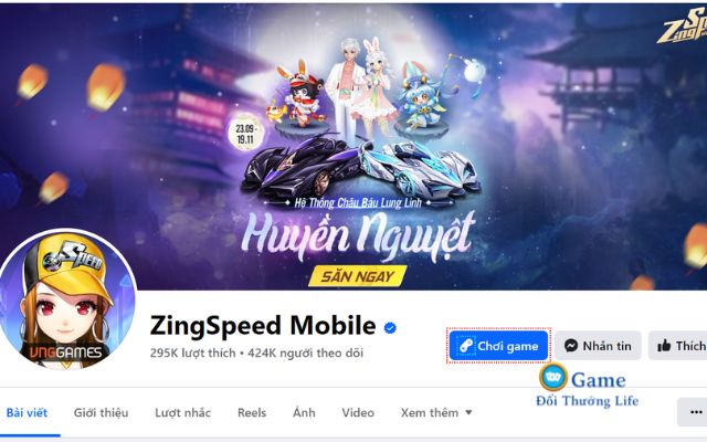 Theo dõi Fanpage Zingspeed Mobile để nhận Code mới nhất