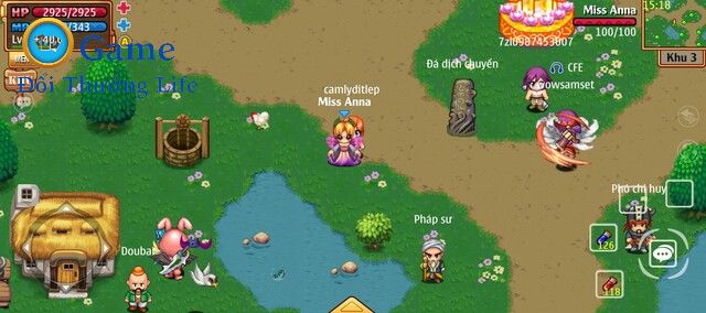 Người chơi cần nhấn vào biểu tượng Chat trên màn hình chính của trò chơi
