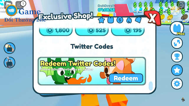 Nhấn chọn Redeem để nhập code